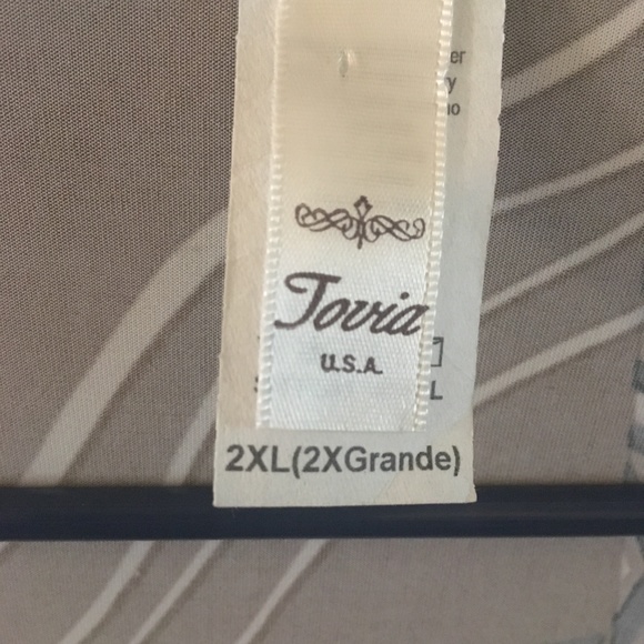 2X Jovia Floral Top With Tie Belt - Picture 2 of 5